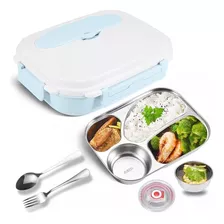 Lunch Box Contenedor De Comida Lonchera Con Cubiertos 1600ml