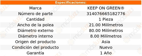 Polea Del Tensor Bmw 318is 1.8l 4 Cil 93 Kg Foto 4