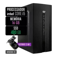 Computador Intel I5 16gb Ssd 480gb Placa Gt610 2gb + Kit