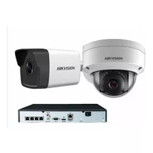 Kit 2 4 6 8 Cámaras De Seguridad Ip 4mp Hikvision Nvr Poe