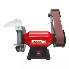 Amoladora De Banco Con Lijadora 250w Equus Color Rojo