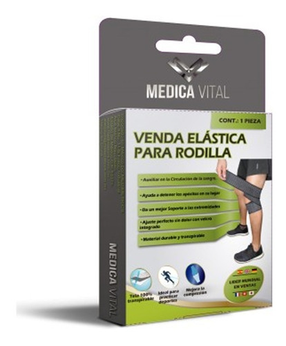 Venda Elastica Para Rodilla Medica Vital 2 Piezas