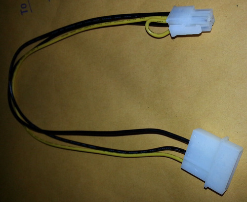 Cable Conector Lp4 Molex To Atx P4 4pin A Tarjeta Madre