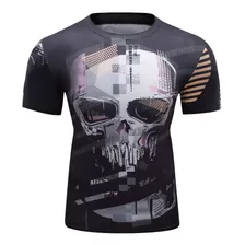 Polera De Compresión Polera Calavera Segunda Piel Rashguard