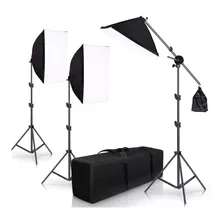 Kit Iluminação 3 Softbox 50x70 Estudio Fotográfico E27