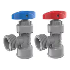 Llave Angular Gris 1/2x1/2 Jgo Agua Caliente/fria 2471 Mate