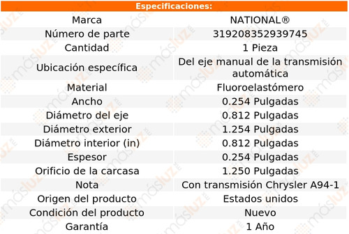 1- Retn Eje T/ A P/ Mitsubishi Mighty Max 83/86 National Foto 3