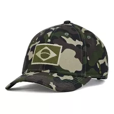 Boné Aba Curva Camuflado Exército Hype Ajustável