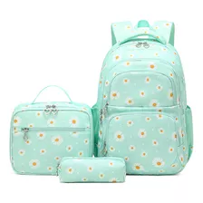 Kit Mochila School Pattern Margarida Waterproof