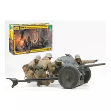 Cañon Antitanque Aleman Pak36 Con 4 Figuras Zvezda 3610 1/35