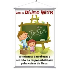 Banner Dizimo Mirim Infantil Para Criança Arte Final Criação