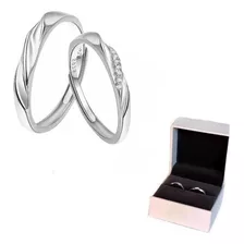 Anillo De Pareja Ajustable + Caja