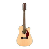Guitarra Acústica Fender Classic Design Cd-140sce 12 Para Diestros Natural