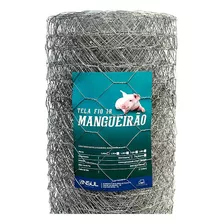 Tela Hexagonal Mangueirão 7,6cm X Fio 18 - Rolo 50m X 0,80m