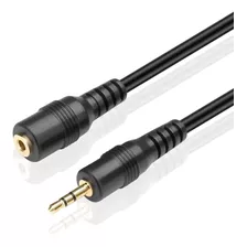 Cable De Extension Audio Estereo M/f 2,5mm | Negro, 4,5 M