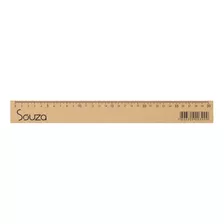 Regua Souza 30 Cm Madeira Mdf Resistente