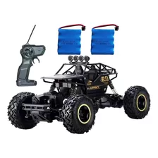 Carrinho Infantil Grande Controle Remoto Recarregavel 4x4 Cor Preto Personagem Carro