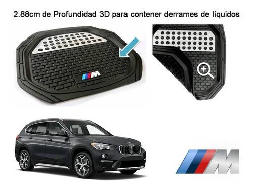 Tapetes 4pz Charola 3d Logo M-series Bmw X1 2016 2017 2018 Foto 4