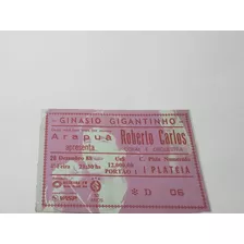 Roberto Carlos Ingresso Antigo Show 28/12/1988-porto Alegre 