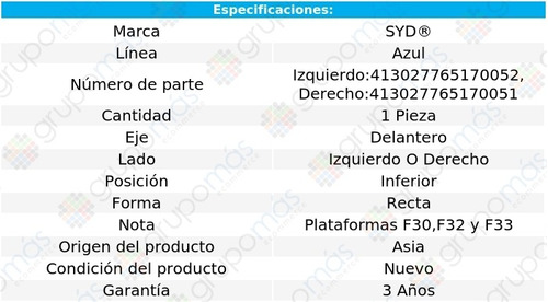 1 Horquilla Del Izq O Der Inf Syd Lnea Azul 330i Bmw 17/18 Foto 3