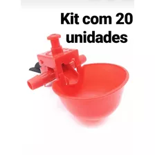 Bebedouro Automático Para Aves Kit Com 20 Unidades