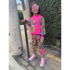 Conjunto De Moletom Infantil Menina Inverno Agasalho Diva