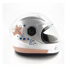 Casco Moto Bici Patin Infantil Niño Niña Cerrado 4 A 7 Años