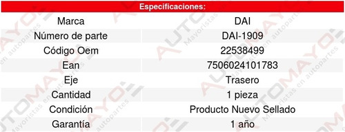 Soporte Motor Trasero Chevrolet Cutlass Calais 2.3l L4 88-91 Foto 3