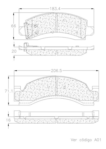 Balatas Delanteras Para Dodge W250 1991 Grc Foto 2