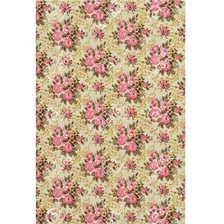 Tecido Gorgurinho Estampa Floral Amarelo Rosa 1m X 1,5m