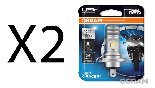 Foco H4 Moto Led Osram 2 Piezas Foto 2