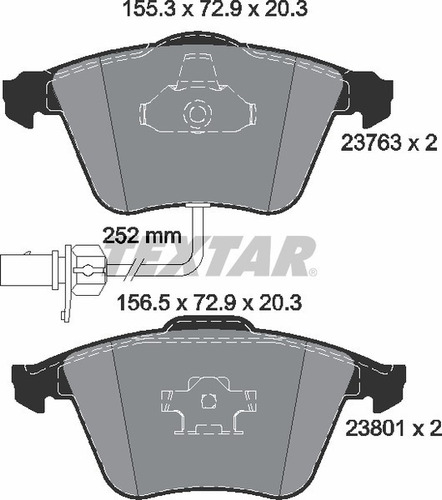 Balatas Delanteras Textar Audi S4 2004 2005 2006 2007 2008  Foto 5