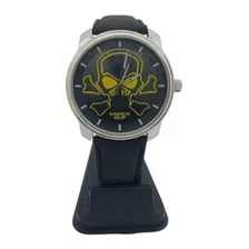 Reloj Knock Out Malla Cuero Calavera 4 Colores Hombre Newmar