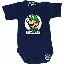 Ropa Body Para Bebé Guagua Luigi Bros Player 2