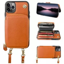 Funda Tipo Cartera Cruzada Para iPhone 11 Pro Max Funda De P