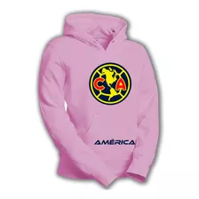 Sudadera Con Gorro Club América Rosa