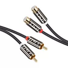 2 Cables De Extension Audio 2 Rca Macho A Hembra | 1,8m