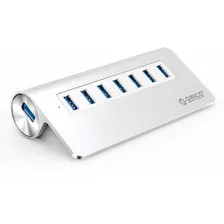 Hub Usb 3.0 De 7 Puertos Con 24w Adaptador De Corriente