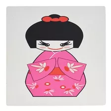 3drose Japonesa Linda Geisha Vestido Figura Alfombrilla De R