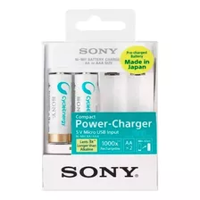 Cargador De Pilas Sony , Incluye 2 Pilas Aaa ( Recargables )