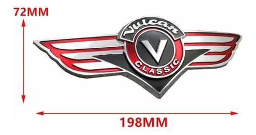 Par Emblemas Tanque Kawasaki Vulcan Classic 1500 800 900 Etc Foto 5