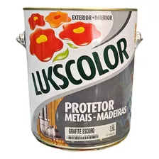 Protetor Para Metais E Madeira Lukscolor Grafite Escuro 3,6l