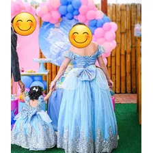 Vestido De Cenicienta Mamá E Hija Semi Nuevo Negociable P