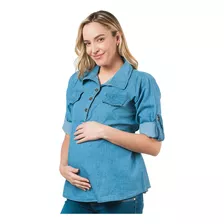 Blusa Maternidad Mezclilla Moderna- 167