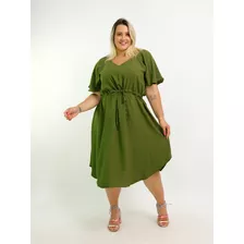 Vestido Plus Size Feminino Longo Grande Evangélica G1