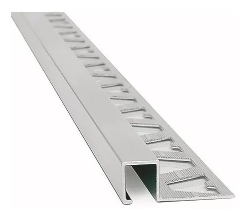 Guardacanto Aluminio Quadra 10mmx2,5m Mate Atrim 3463