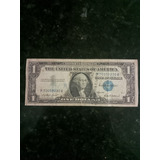 Billete De $1 Silver Certificate Sello Azul