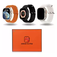  Relógio Inteligente 2 Pulseira Amax Ultra New 2023 49mm Nfc