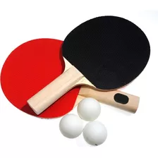Raquetas De Ping Pong X2 Potable 3 Pelotas De Mesa