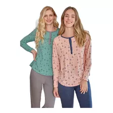 Pijama Otoño Invierno De Algodón Susurro Nueva Colección